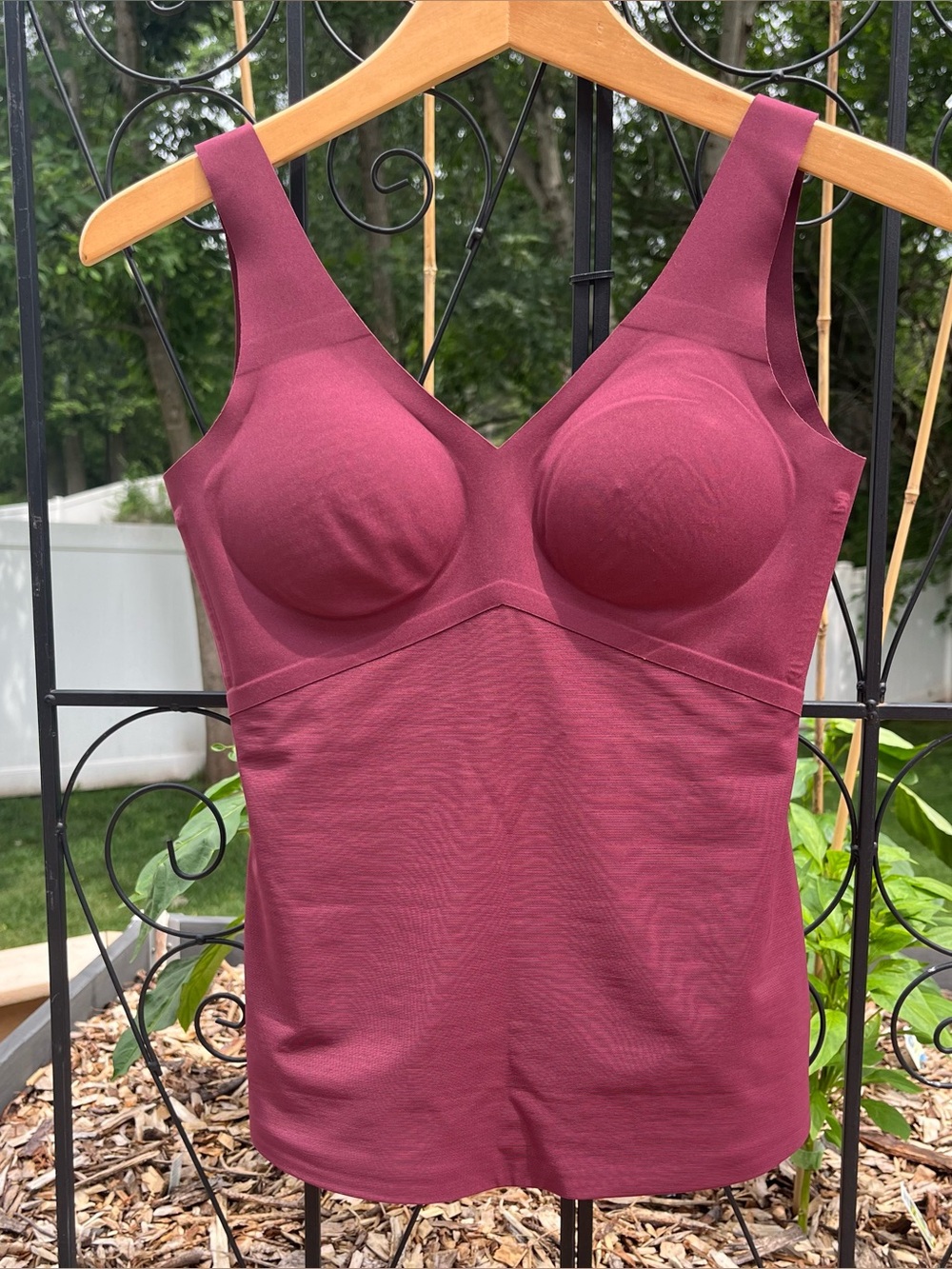 Honeylove LiftWear Tank in Fig Maroon Burgundy Size S Tummy Control Smoothing